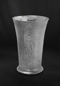Pewter cup - Vase handmade in Italy - Italian pewter cup (Art.401)