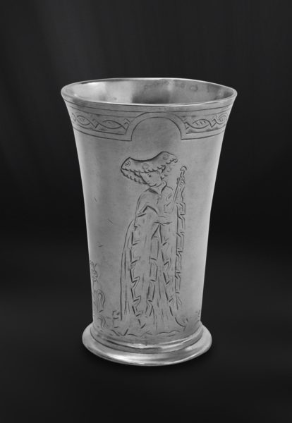Pewter cup - Vase handmade in Italy - Italian pewter cup (Art.403)