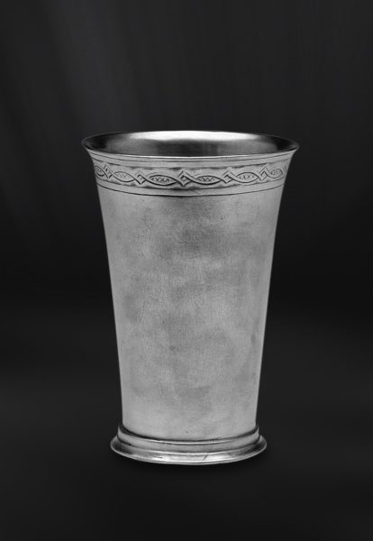Pewter cup - Vase handmade in Italy - Italian pewter cup (Art.532)