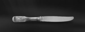 Pewter dessert knife - Pewter and stainless steel flatware handmade in italy - Italian pewter cutlery (Art.825)