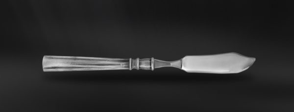 Pewter fish knife - Pewter and stainless steel flatware handmade in italy - Italian pewter cutlery (Art.613.2)