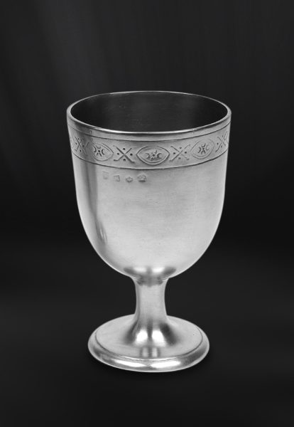 Pewter goblet - Goblet handmade in Italy - Italian pewter goblet (Art.774)