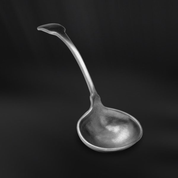 Pewter gravy spoon - Gravy spoon handmade in Italy - Italian pewter gravy spoon sauce (Art.534)