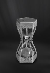 Pewter hourglass - Hourglass handmade in Italy - Italian pewter sand hour glass (Art.205)