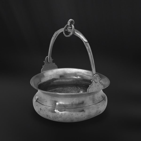 Pewter Ice Bucket - Flowerpot pewter handmade in Italy - Italian pewter ice bucket (Art.104)