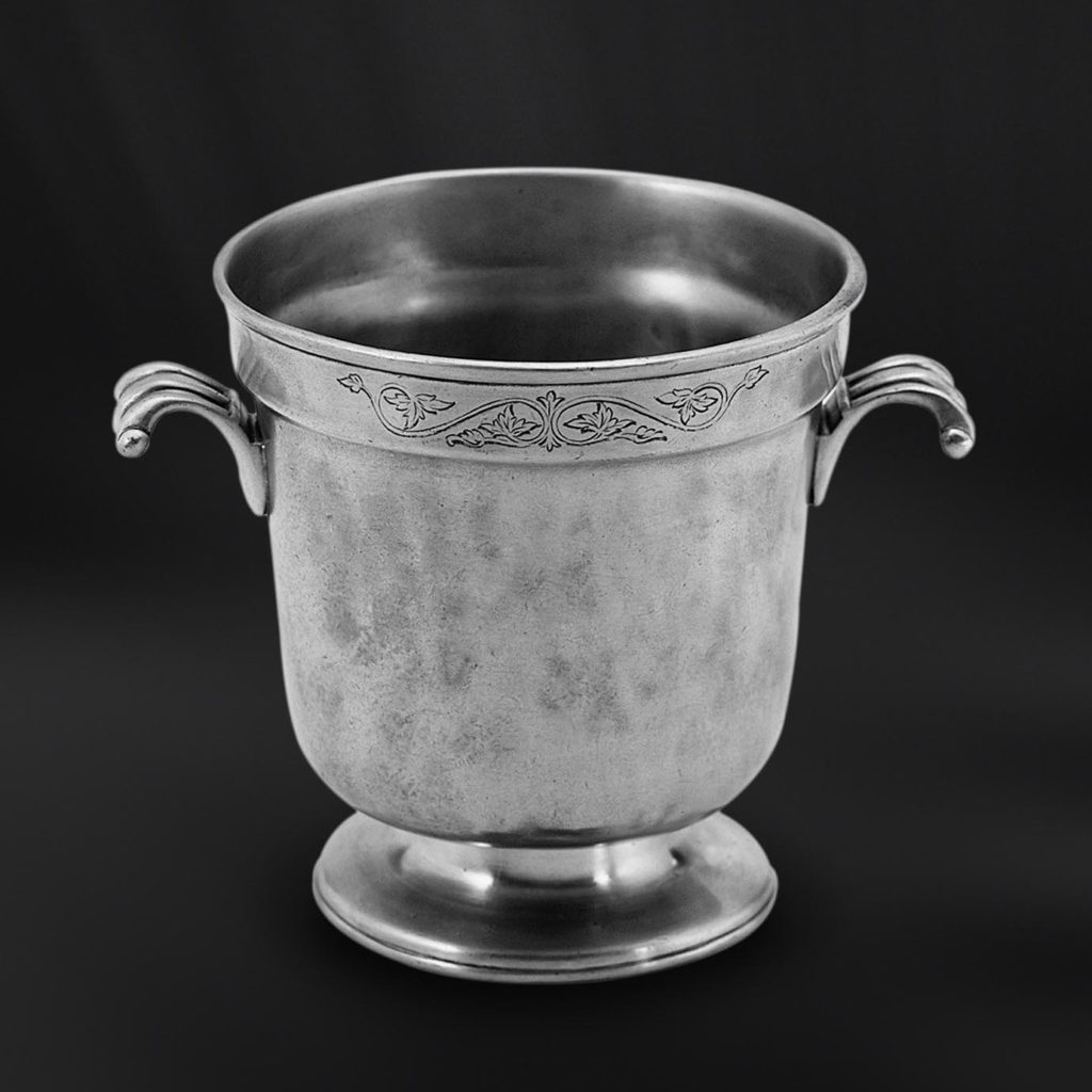 Pewter Ice Bucket Italian Pewter Barware