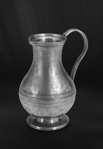 Pewter jug - Pitcher handmade in italy - Italian pewter pitcher (Art.477)