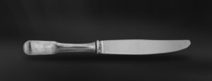 Pewter knife - Pewter and stainless steel flatware handmade in italy - Italian pewter cutlery (Art.821)