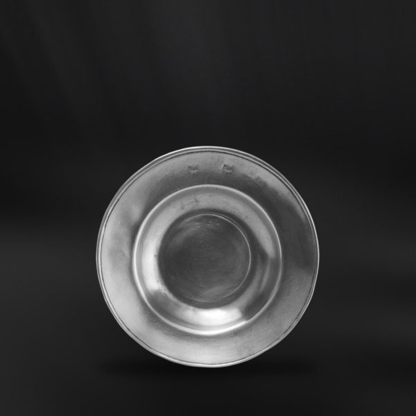 Pewter small plate - Small plate handmade in Italy - Italian pewter small plate (Art.379)