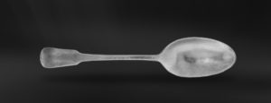 Antique pewter spoon - Antique spoon handmade in italy - Italian antique pewter spoon (Art.198)