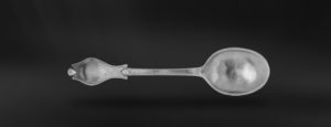 Antique pewter spoon - Antique spoon handmade in italy - Italian antique pewter spoon (Art.418)