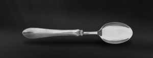 Pewter spoon - Pewter and stainless steel flatware handmade in italy - Italian pewter cutlery (Art.702)