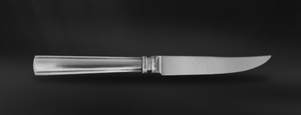 Pewter steak knife - Pewter and stainless steel flatware handmade in italy - Italian pewter cutlery (Art.613)