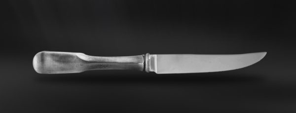 Pewter steak knife - Pewter and stainless steel flatware handmade in italy - Italian pewter cutlery (Art.837)