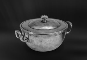 Pewter sugar bowl - Sugar bowl handmade in Italy - Italian pewter sugar bowl (Art.468)
