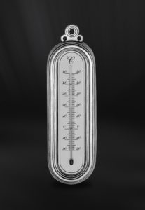 Pewter thermometer - Thermometer handmade in Italy - Italian pewter thermometer (Art.597)