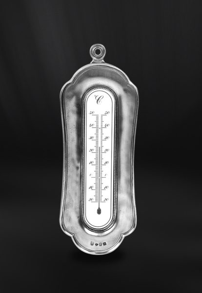 Pewter thermometer - Thermometer handmade in Italy - Italian pewter thermometer (Art.768)