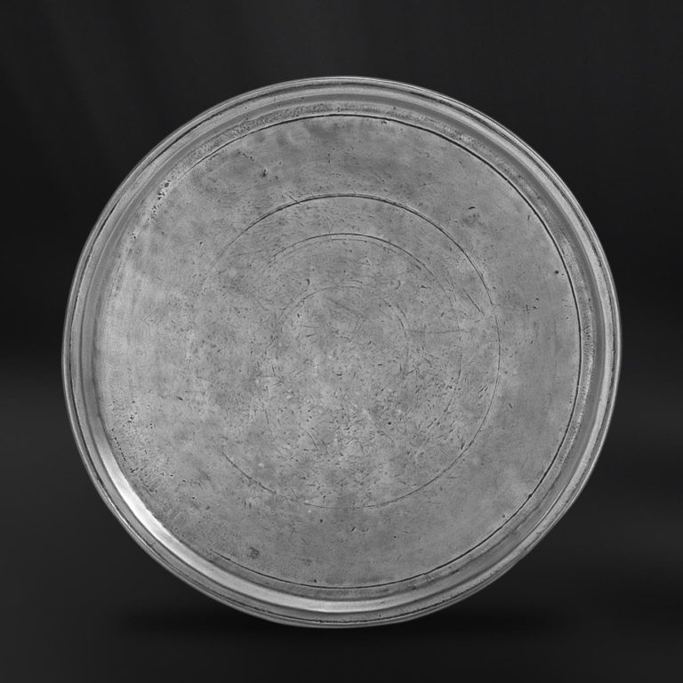 Round Pewter Tray Italian Pewter Serveware