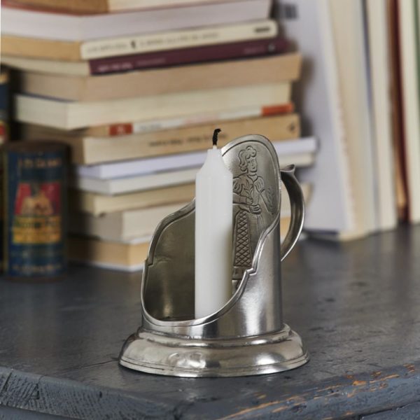pewter-candle-holder-handle (395A)