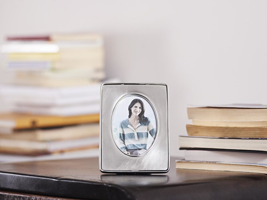 Oval Pewter Photo Frame Italian Pewter Home Décor