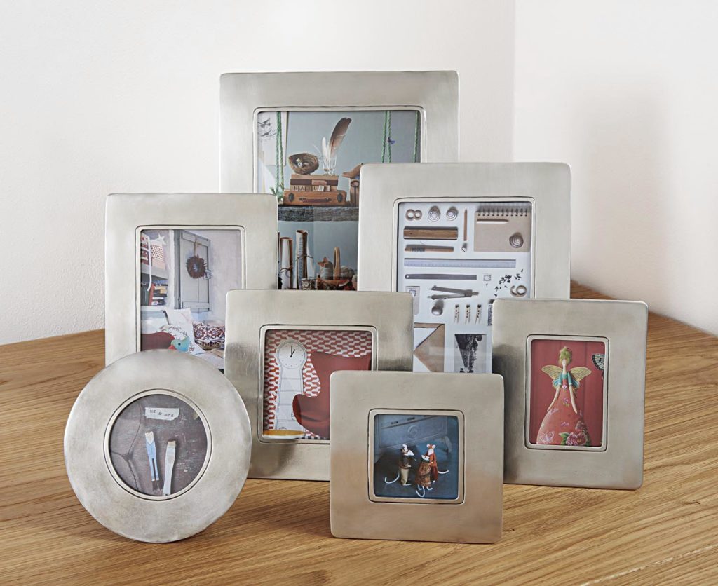 Rectangular Pewter Photo Frame Italian Pewter Home Décor