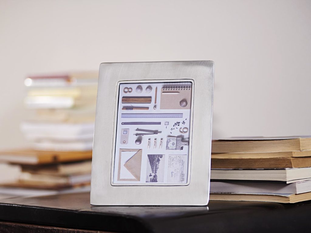 Rectangular Pewter Photo Frame Italian Pewter Home Décor