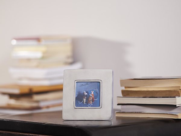 Square pewter picture frame (744)